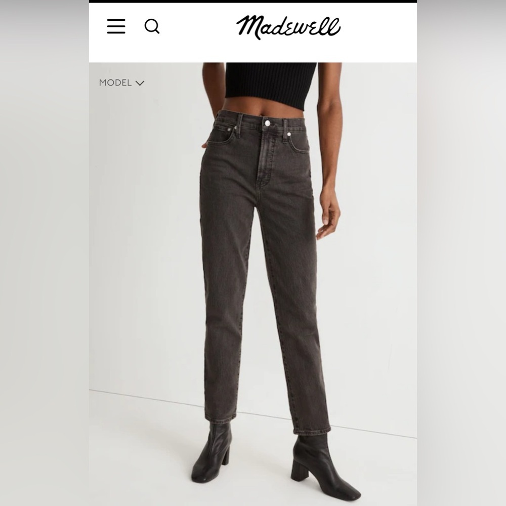 Madewell the Perfect Vintage Charcoal Women's Jeans